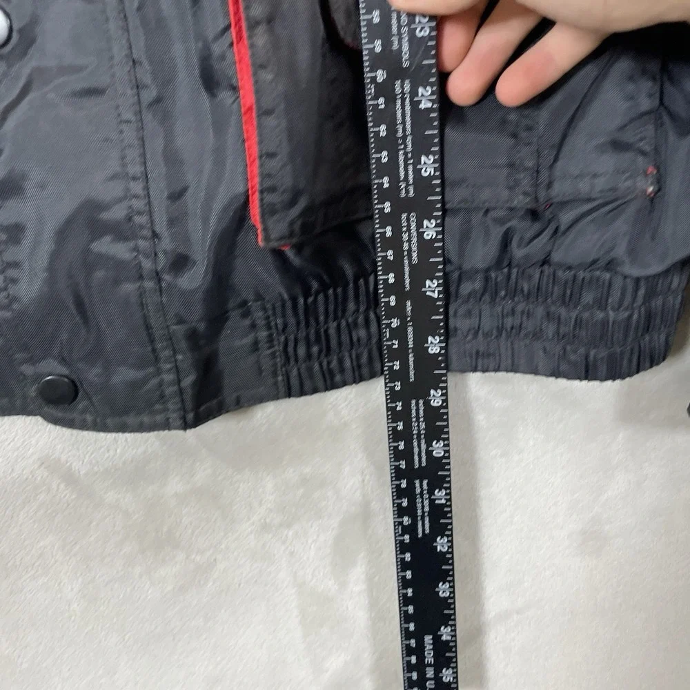 Vtg Snap-on Tool Jacket Men XL Utility Cargo Mechanic Bomber Biker Nylon Y2K 90s